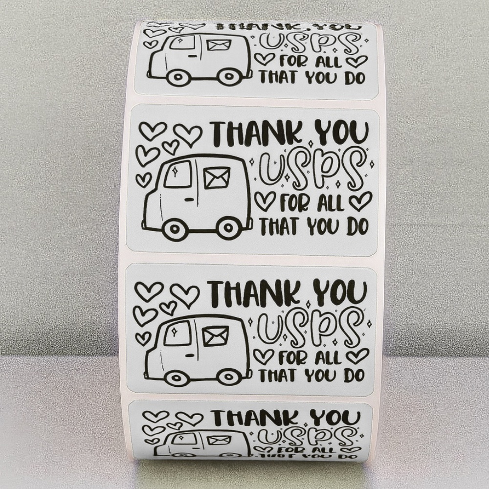 Thank You USPS Stickers – Mail Carrier Appreciation Labels for Packages 2" - Picture 10 of 11